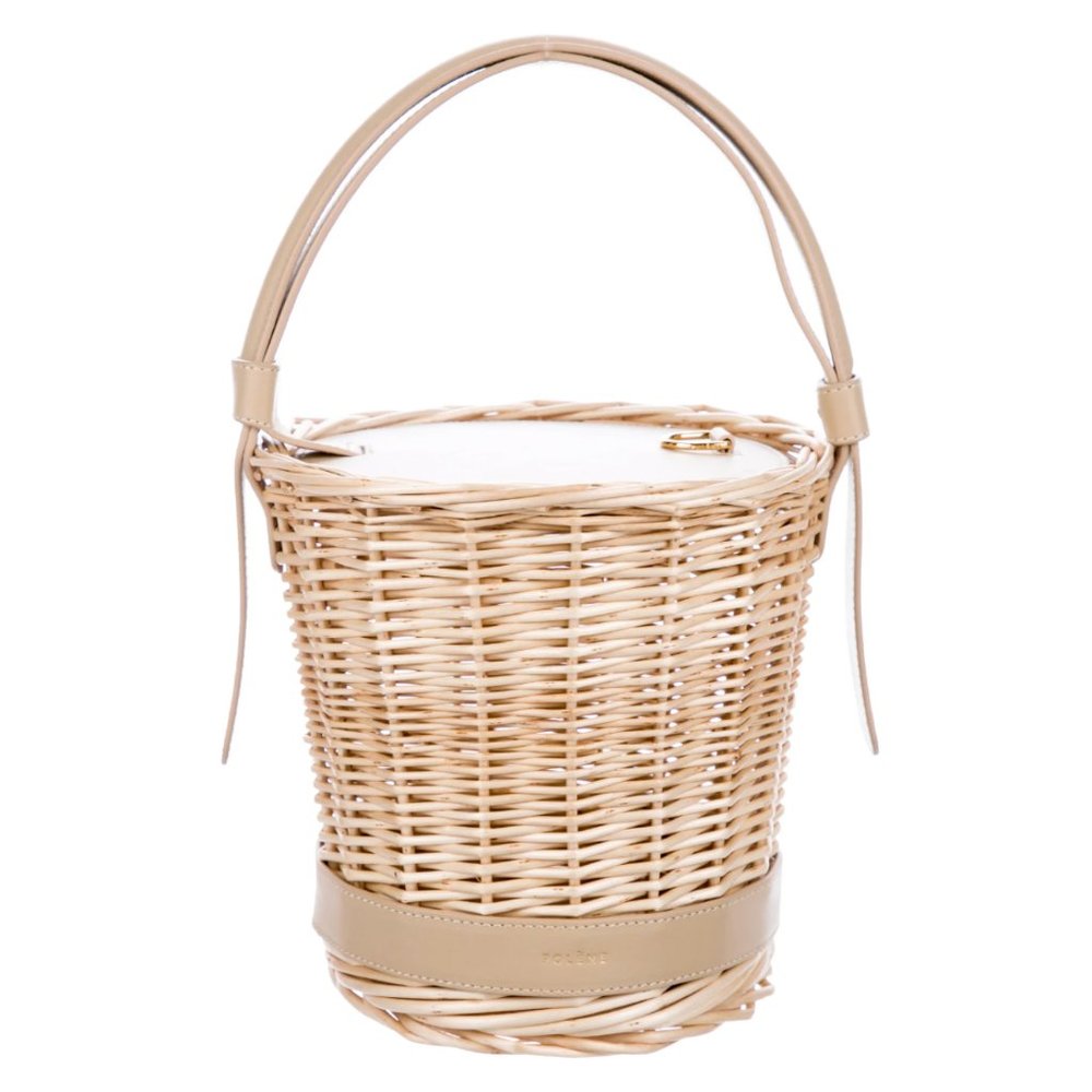 SOLD RARE NWOT POLENE L'OSIER WICKER BASKET BUCKET BAG SAND PURSE - Picture 2 of 12